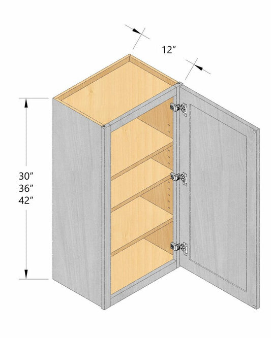 36" One Door Wall Cabinet W0936-W2136